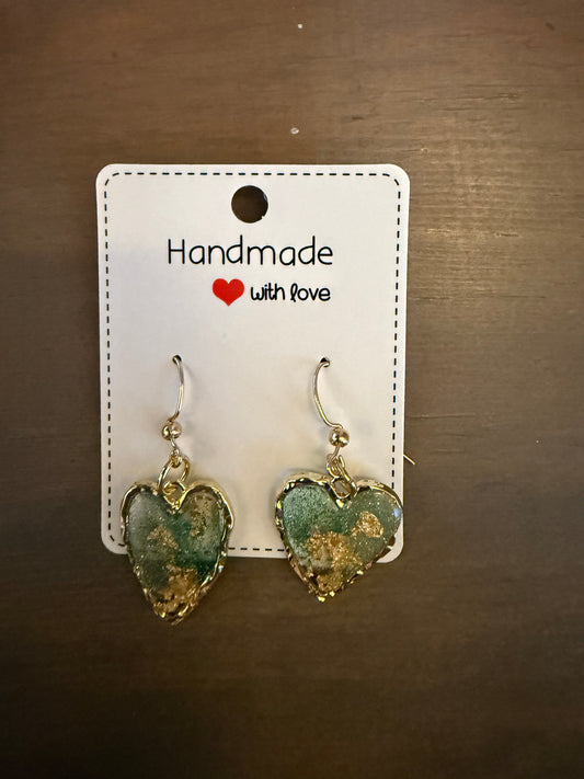Green Gold Hearts